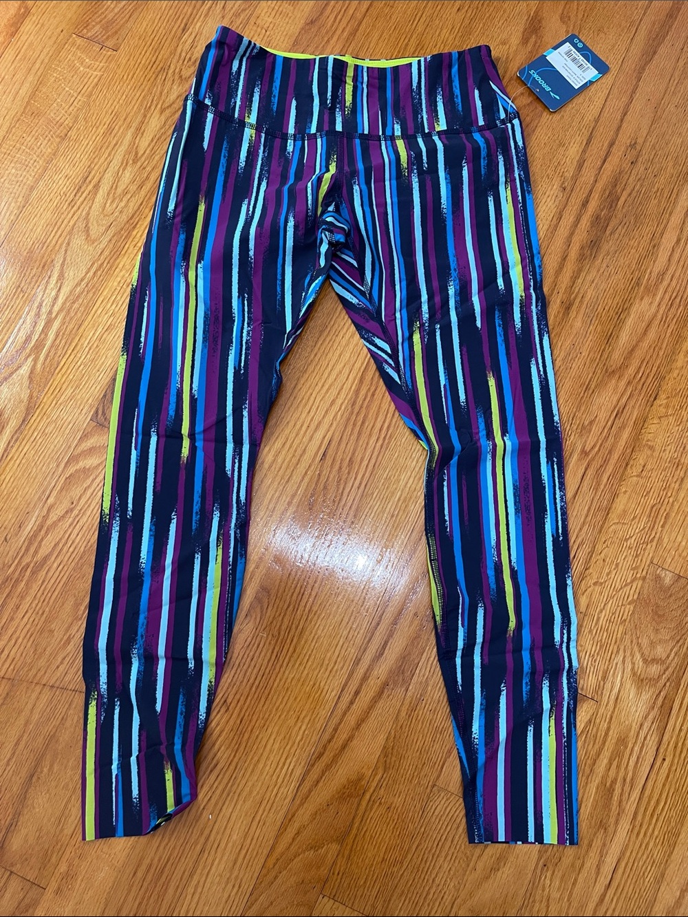 Brooks Women's Multi-Color Striped Running Tights